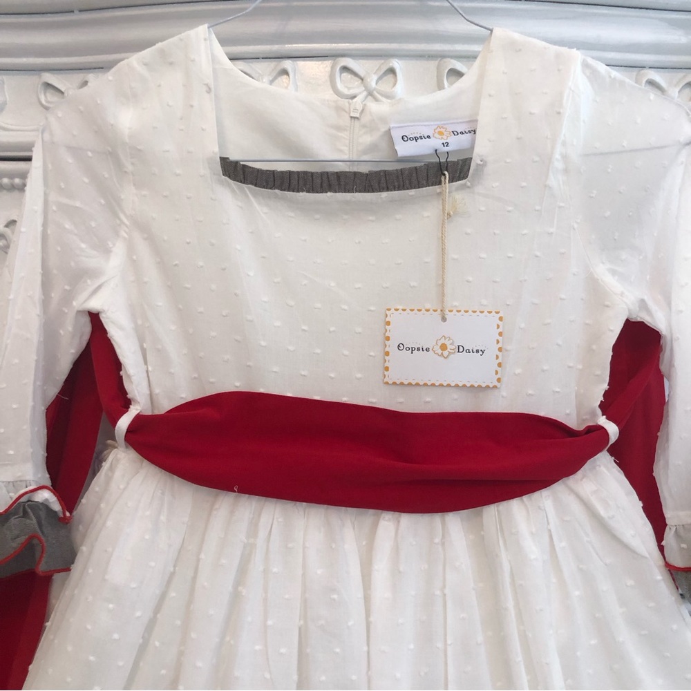 Oopsie Daisy girls chenille fancy dress size 12 nwt - Picture 2 of 9
